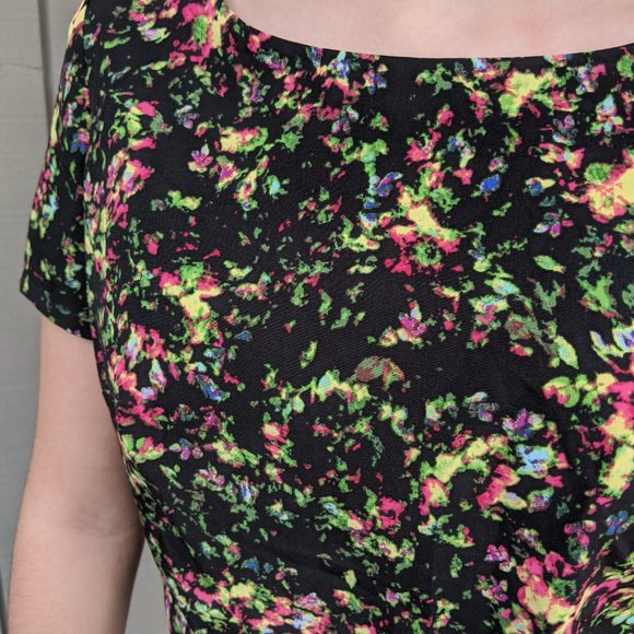 Xhilaration Floral Shift Dress, Sz. S - Picture 3 of 4